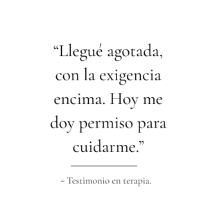 psicóloga autoexigencia